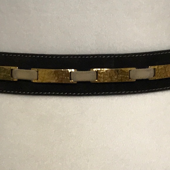 Escada Suede And Hammered Metal Buckle - Picture 4 of 7